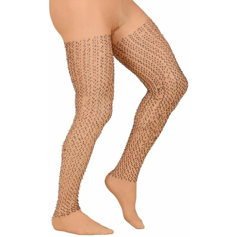Strumpfhose mit behaarten Beinen für Herren
