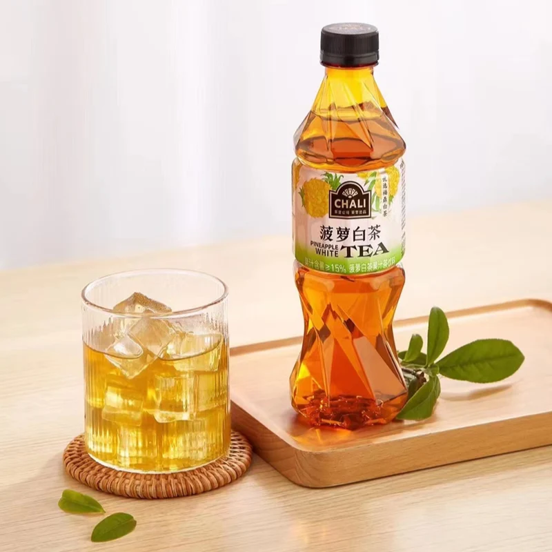 [Self-operated] China CHALI Pineapple White Tea Juice Tea Drink 390ml Pineapple Sweet Juice Rich Fuding White Tea