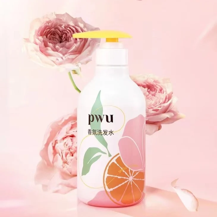 [Self-operated] China PWU Puwu Damei New Version Fragrance Shampoo Orange Rose 500g Smooth and Frizzy Improved Moisturizing Shampoo