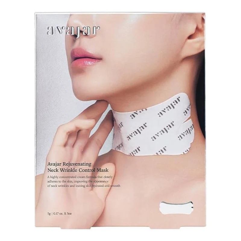 [Self-operated] South Korea's AVAJAR Mefaza Neck Mask 5 pieces/box, fade neck lines, tighten and lift, care for the neck, hydrate and nourish the neck essence