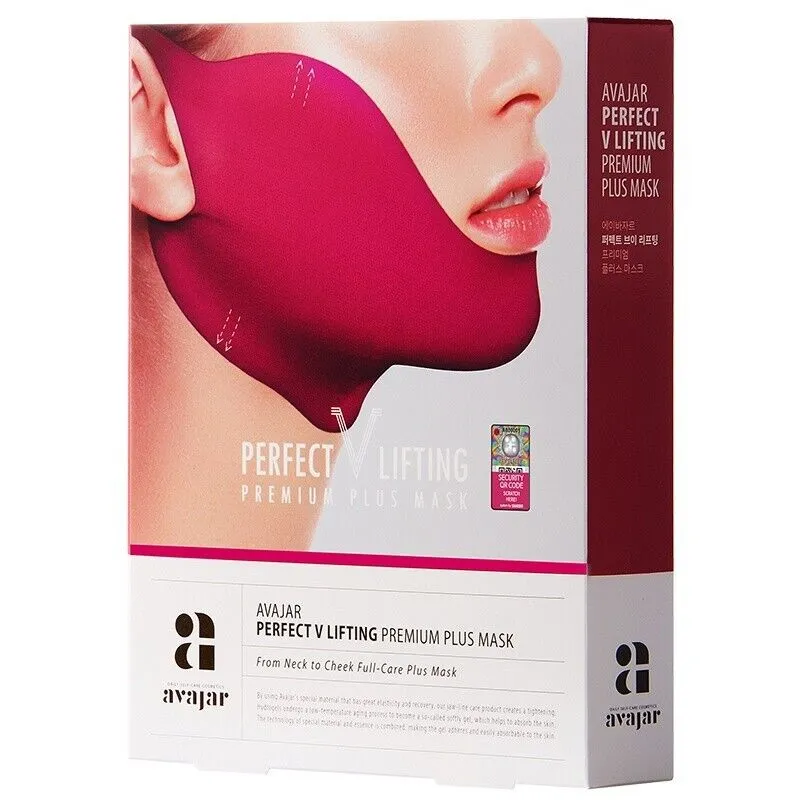 [Self-operated] Korean AVAJAR Mefaza Second Generation Small V Face Lifting and Firming Mask 5 pieces/box Double chin reduction V face artifact hanging ear bandage patch