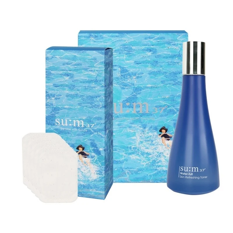 [Self-operated] South Korea SU:M37° Su Mi Breathing Surprise Water Incremental Edition 350ml Set Comes with 40 Makeup Remover Cottons