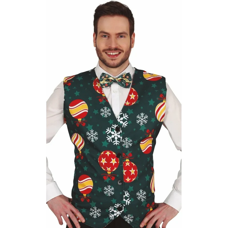 Grüne Weihnachtsweste