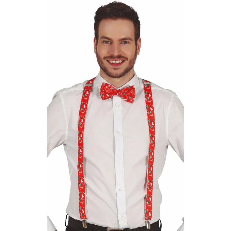 Weihnachten Hosenträger rot