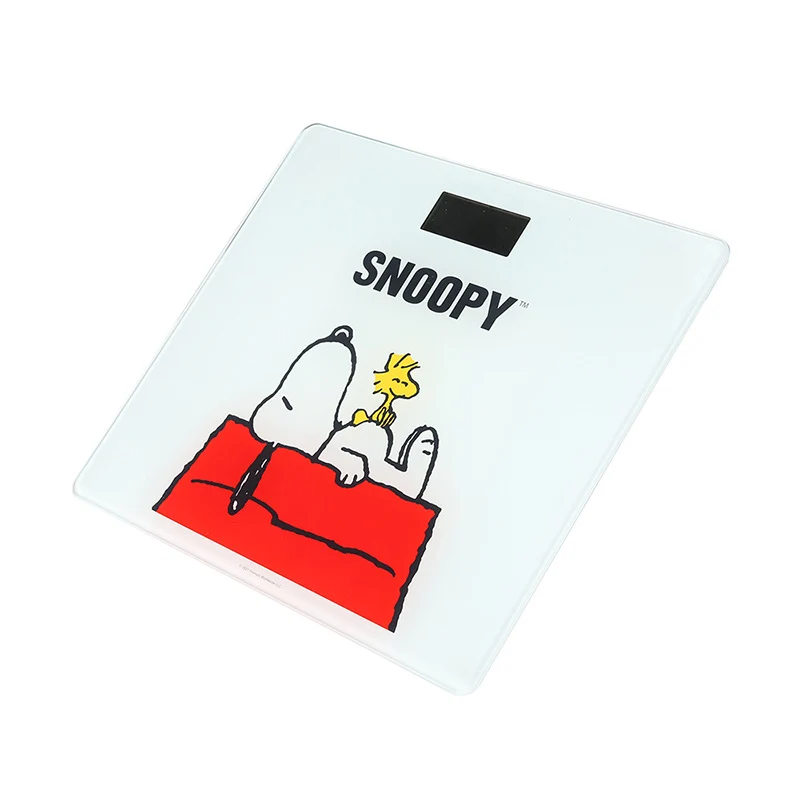 [Self-operated] American Snoopy electronic scale battery model LED digital display tempered glass household high-precision weight scale