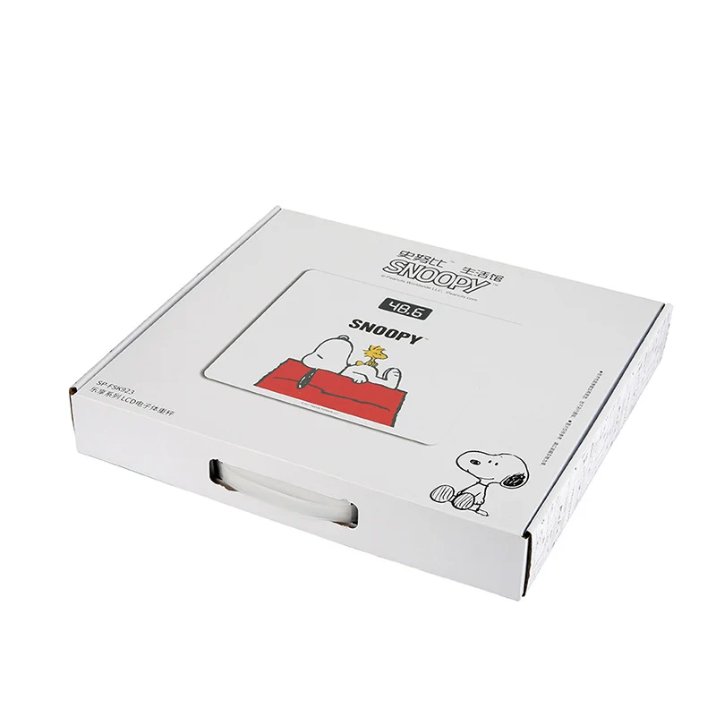 [Self-operated] American Snoopy electronic scale battery model LED digital display tempered glass household high-precision weight scale