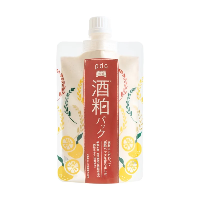[Self-operated] Japanese PDC sake lees mask 170g, grapefruit limited fragrance, sake lees brightens skin, removes yellowing, improves dullness, rinse-off type recommended by Fan Bingbing