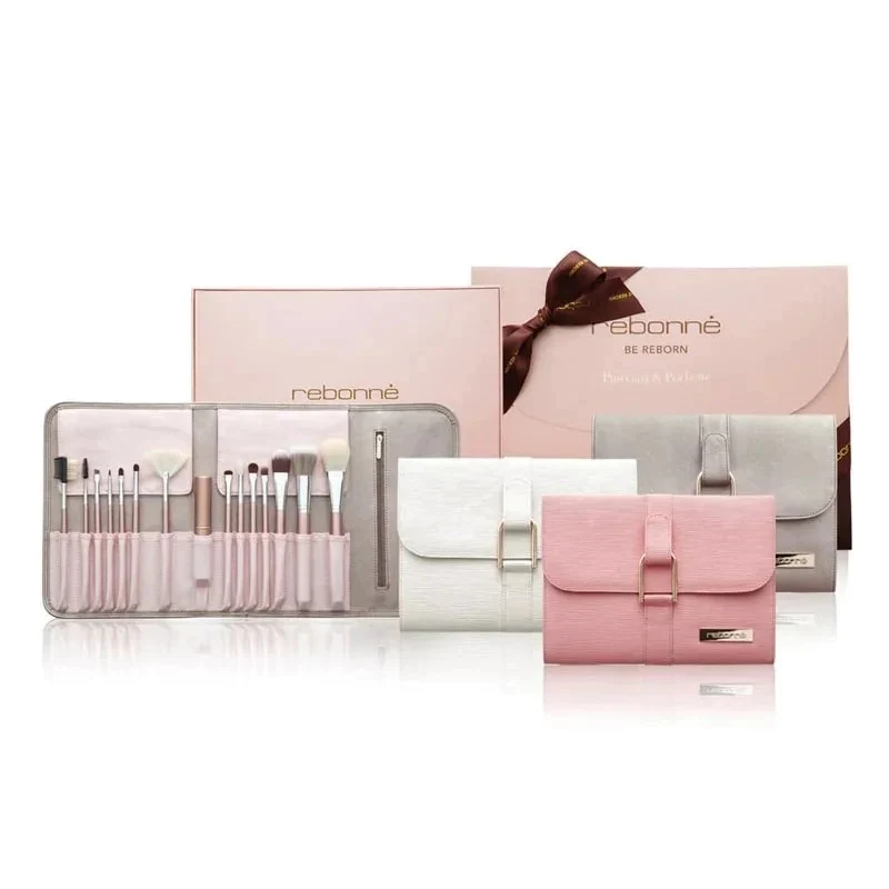 [Self-operated] Korean Rebonne high-end makeup brush set with makeup brush bag, three options to choose from