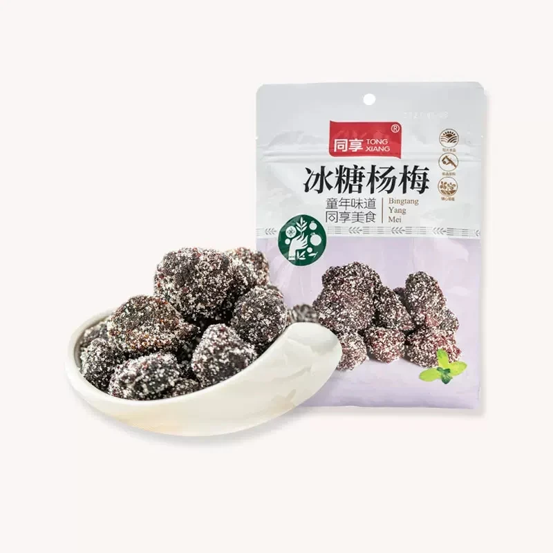[Self-operated] China TONGXIANG Share Rock Sugar Bayberry 85g Candied Plums, Dried Fruits, Office Casual Snacks, Snacks for Pregnant Women