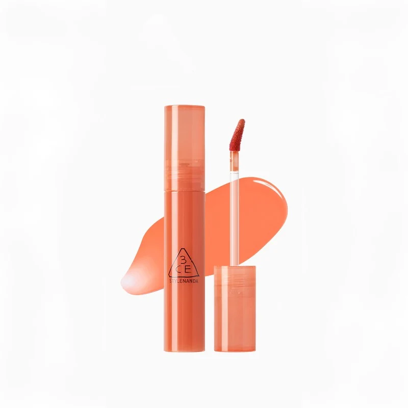 [Self-operated] South Korea 3CE Sanxiyu Watery Sugar Lip Gel #Afternoon Peach 4.7g Juice Syrup Mirror Lip Glaze Lip Gloss