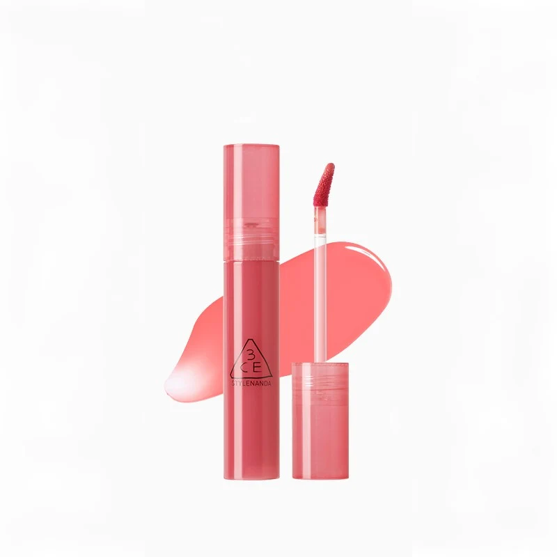 [Self-operated] South Korea 3CE Sanxiyu Watery Sugar Lip Gloss #Youth Coral Summer Coral 4.7g Juice Syrup Mirror Lip Glaze Lip Gloss
