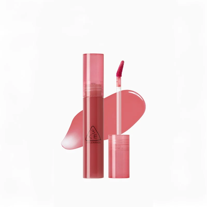 [Self-operated] South Korea 3CE Sanxiyu Watery Sugar Lip Gloss #Sober Fig Fig Color 4.7g Juice Syrup Mirror Lip Glaze Lip Gloss