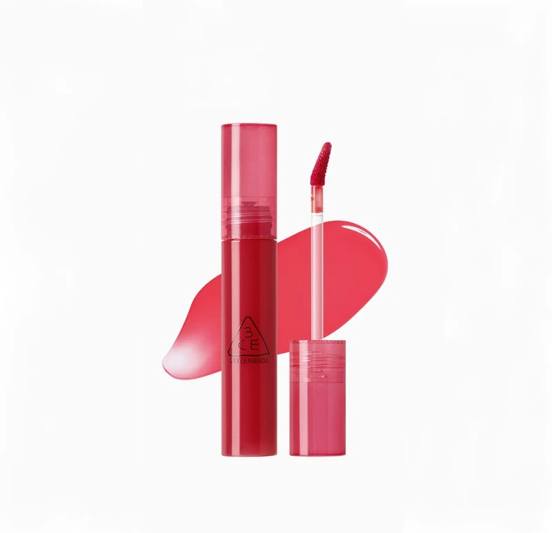 [Self-operated] South Korea 3CE Sanxiyu Watery Sugar Lip Gloss #Single Cherry Cherry Sweet Tea 4.7g Juice Syrup Mirror Lip Glaze Lip Gloss