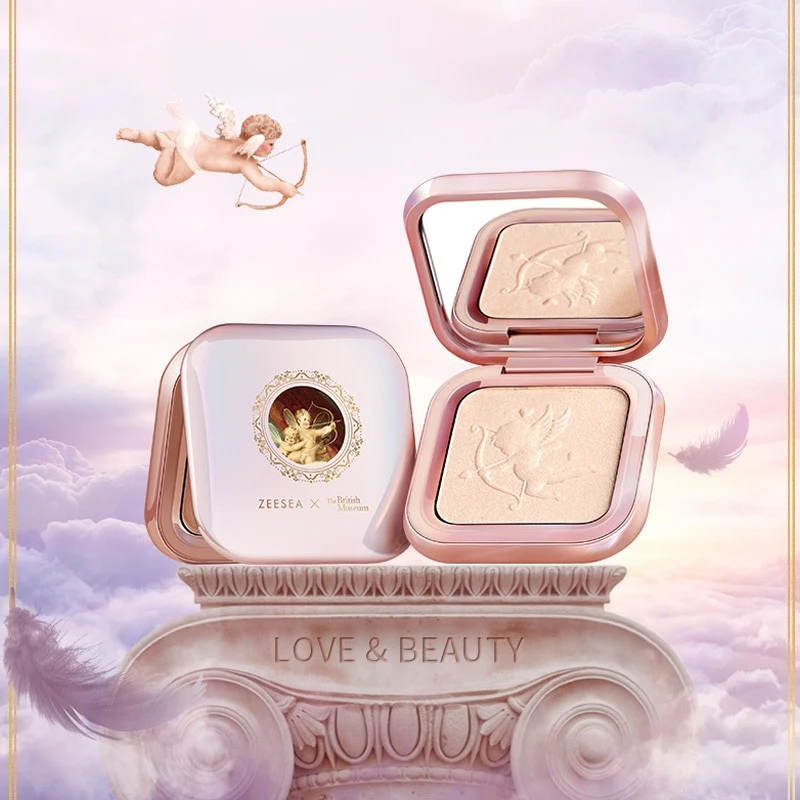 [Self-operated] ZEESEA three-dimensional high-gloss powder 6g Angel Cupid British Museum co-branded high-gloss contouring plate to brighten pearls and diamond glitter powder