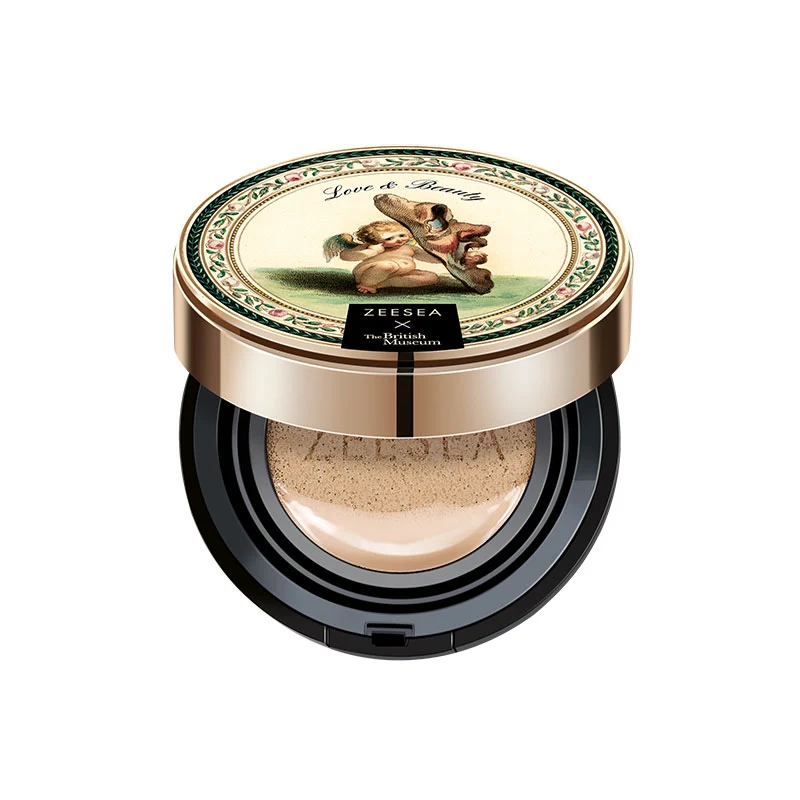 [Self-operated] ZEESEA Colorful Flower Cushion BB Cream 15g Angel Cupid British Museum co-branded moisturizing isolation concealer long-lasting
