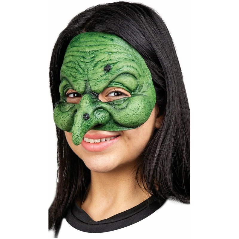 Finstere Hexe Halbmaske aus Latex