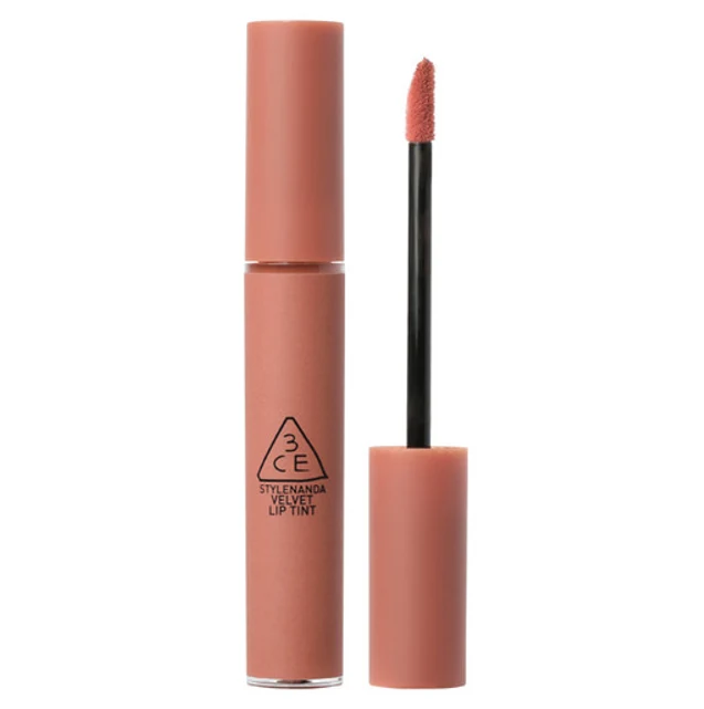 [Self-operated] South Korea 3CE Sanxi Jade Velvet Lip Glaze Red Series #Like Grentle Nude Pink, Long-lasting and Doesn’t Fall Off