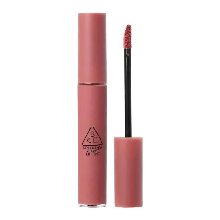 [Self-operated] South Korea 3CE Sanxi Jade Velvet Lip Glaze Red Series #Cashmere Nude Wooden Rose Long-lasting and non-removing makeup