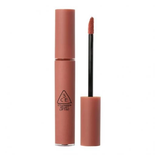 [Self-operated] South Korea 3CE Sanxi Jade Velvet Lip Glaze Red Series #Walk N Talk Milk Tea Orange Long-lasting and non-removing makeup
