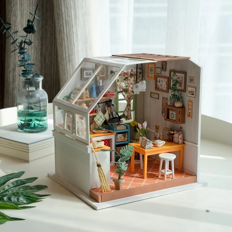 [Self-operated] China Robotime Rolife Ruolai Art House Jason's Delicious Kitchen Single Pack DIY Handmade 3D Assembled Model Three-dimensional Puzzle Wooden Ornament Holiday Gift