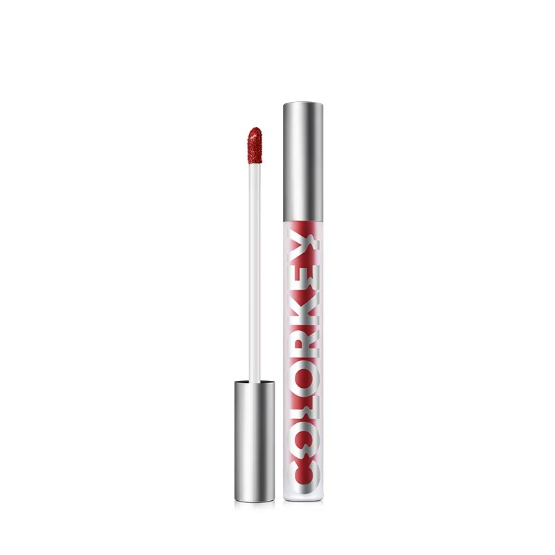 [Self-operated] China COLOR KEY Air Lip Glaze Velvet Series R666 Colachi Red 1.7g Light Mist Velvet Soft Mist Matte Lip Gloss