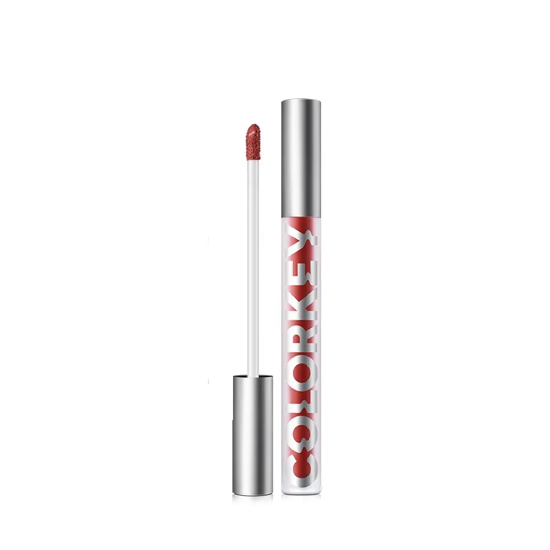 [Self-operated] China COLOR KEY Air Lip Glaze Velvet Series R608 Caramel Red Brown 1.7g Light Mist Velvet Soft Mist Matte Lip Gloss