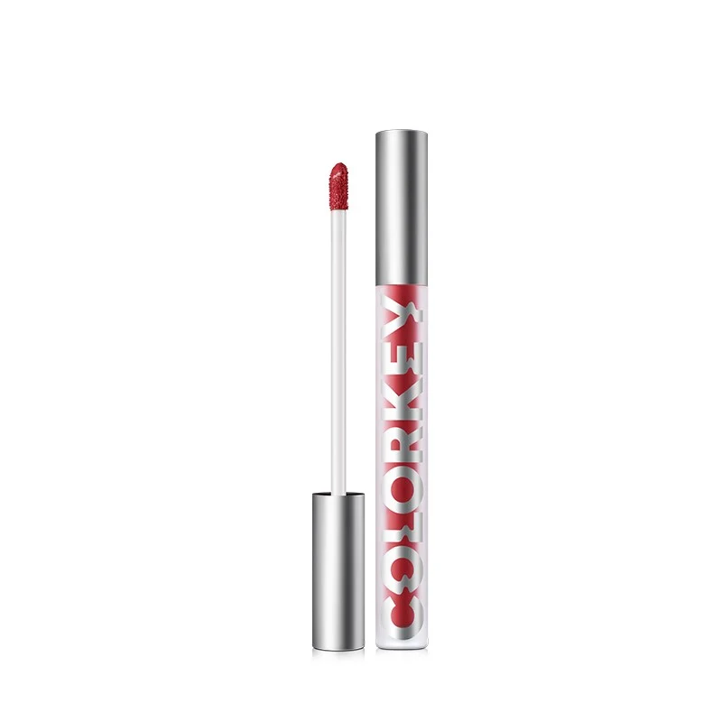 [Self-operated] China COLOR KEY Air Lip Glaze Velvet Series P615 Sakura Bean Paste 1.7g Light Mist Velvet Soft Mist Matte Lip Gloss