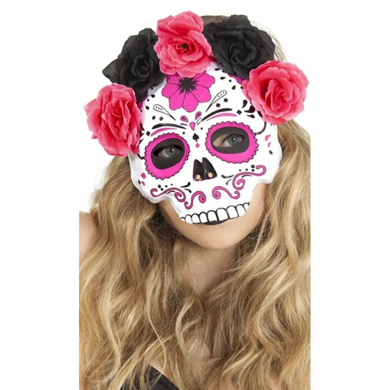 Rosen Blumen Catrina Maske