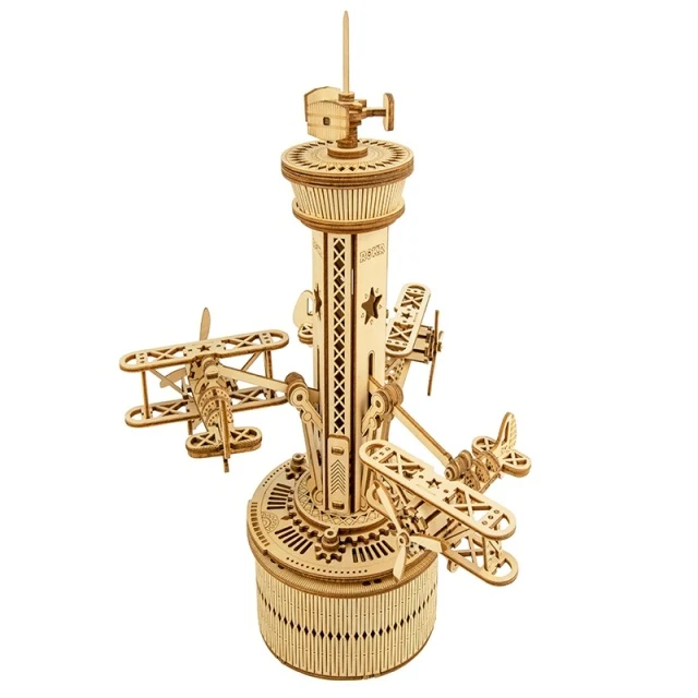[Self-operated] China Robotime Rokr Mechanical Music Box Dream Wings Single Pack DIY Handmade Music Box Wooden Assembled Puzzle Birthday Gift (Excluding wax, because it is prohibited in international transportation, if you need lubrication, you can use wax Use candles instead)