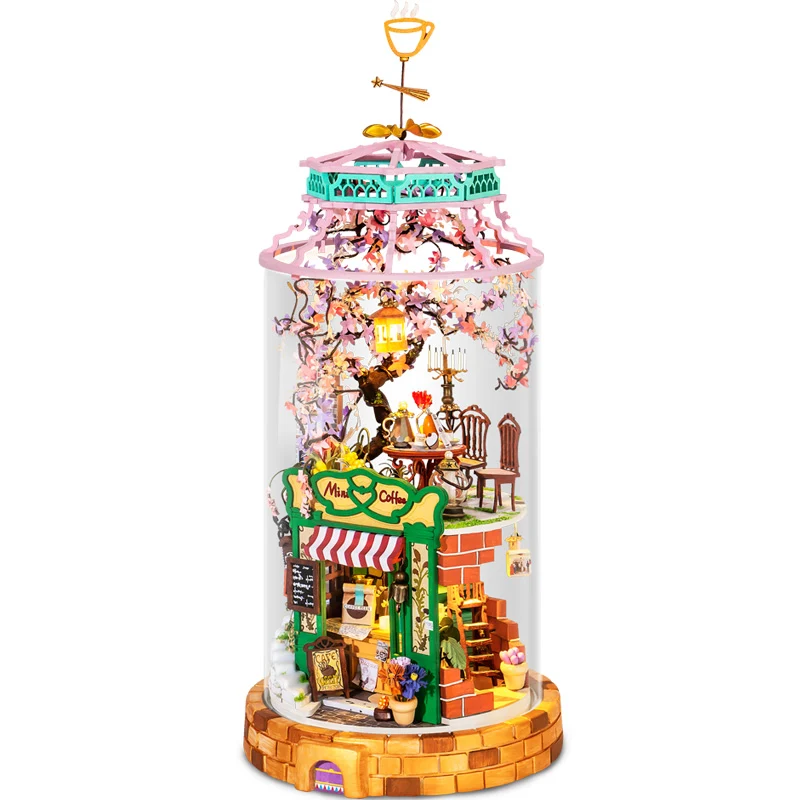 [Self-operated] China Robotime Rolife Ruolai Fantasy Streamer Secret Cabin Encounter in the Fairy Forest Single Pack DIY Handmade 3D Assembled Model Three-dimensional Puzzle Wooden Ornament Holiday Gift (Does not include glue and batteries because they are prohibited in international transportation)