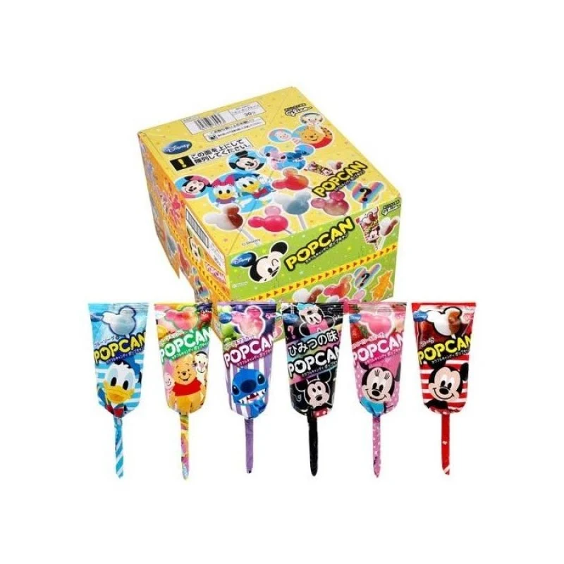 [Self-operated] Japanese Glico Disney Mickey Lollipop 1 pack, multiple flavored lollipops with cute shapes, individually packaged, packaging flavors shipped randomly