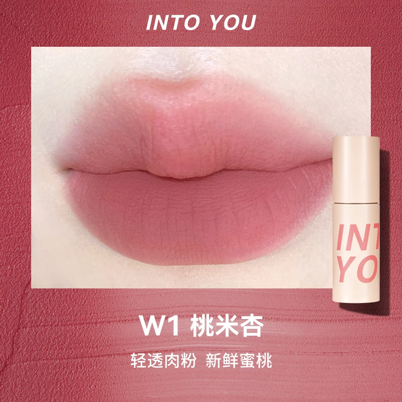 [Self-operated] INTOYOU Air Lip Mud W1 Taomi Xing Thin Matte Soft Mist Velvet Lip Glaze Lipstick
