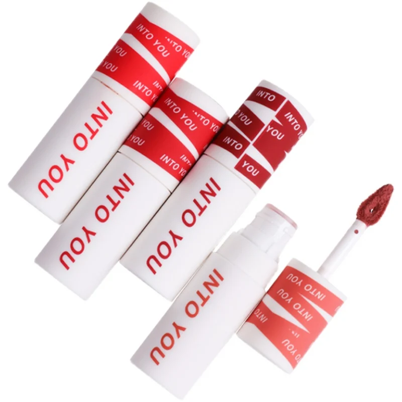 [Self-operated] INTOYOU Heart and You Heroin Lip Mud Matte Velvet Matte Lip Glaze Lipstick EM09 Cinnamon Oolong Color for lips and cheeks