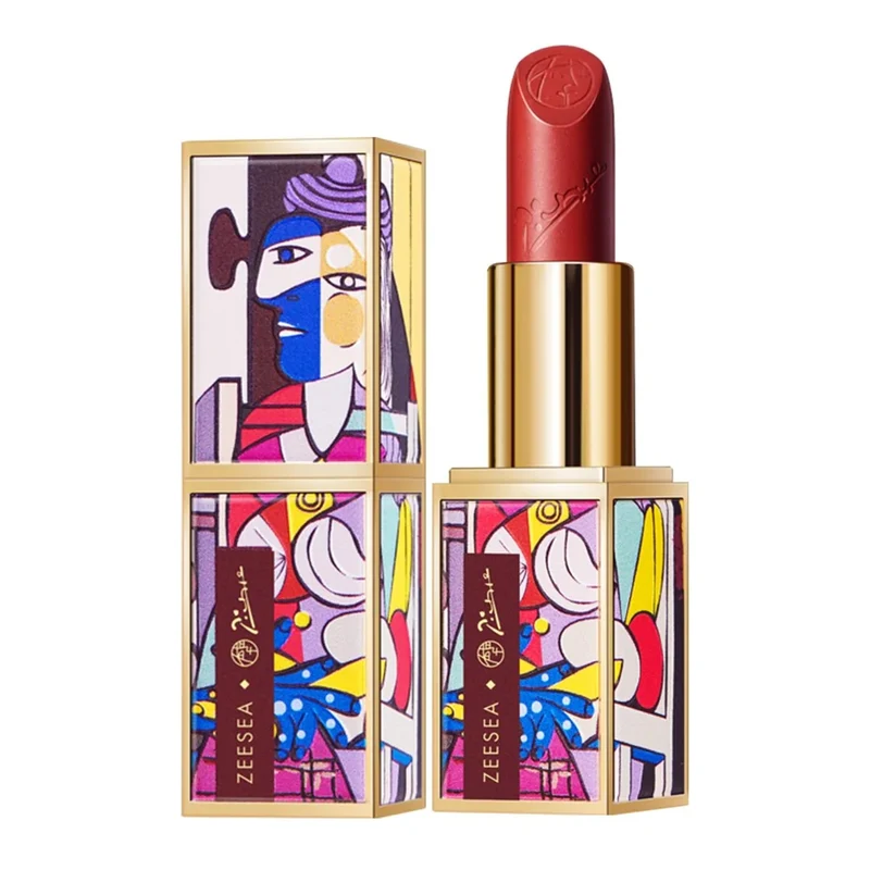 [Self-operated] ZEESEA Picasso co-branded limited lipstick #918 Dream Flame Orange Soda Picasso-"Seated Mary" Velvet Matte Matte