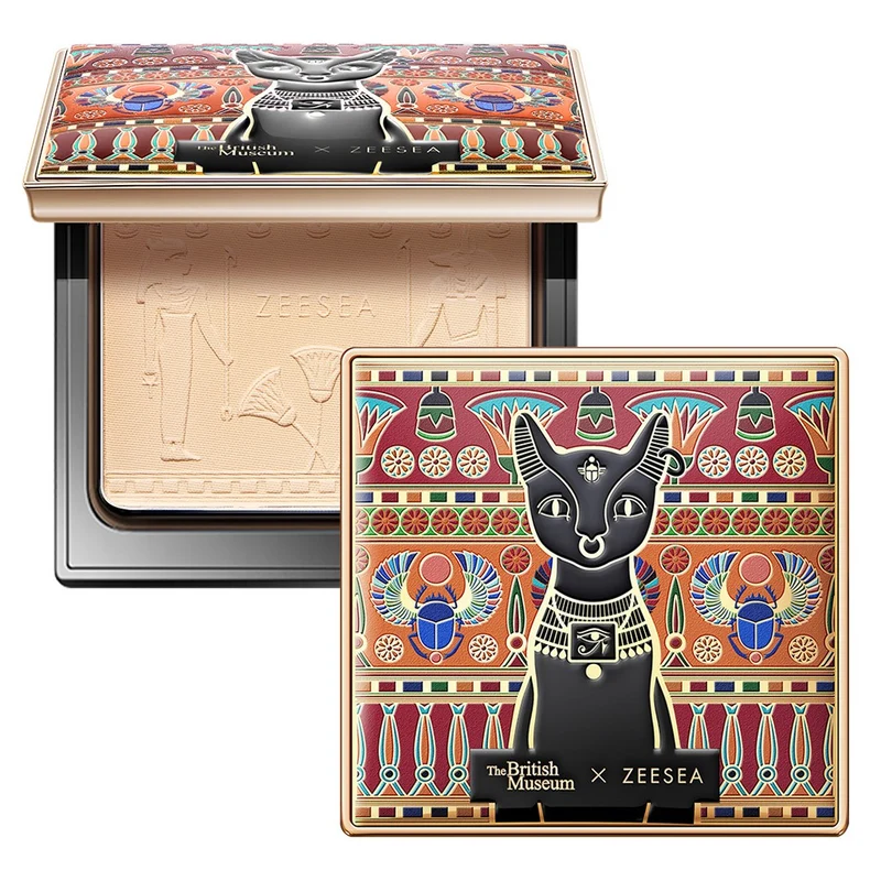 [Self-operated] ZEESEA Color Setting Magic Box Powder 8g Dry skin savior matte soft light makeup Anderson Cat Plate British Museum co-branded setting powder long-lasting concealer oil control moisturizing