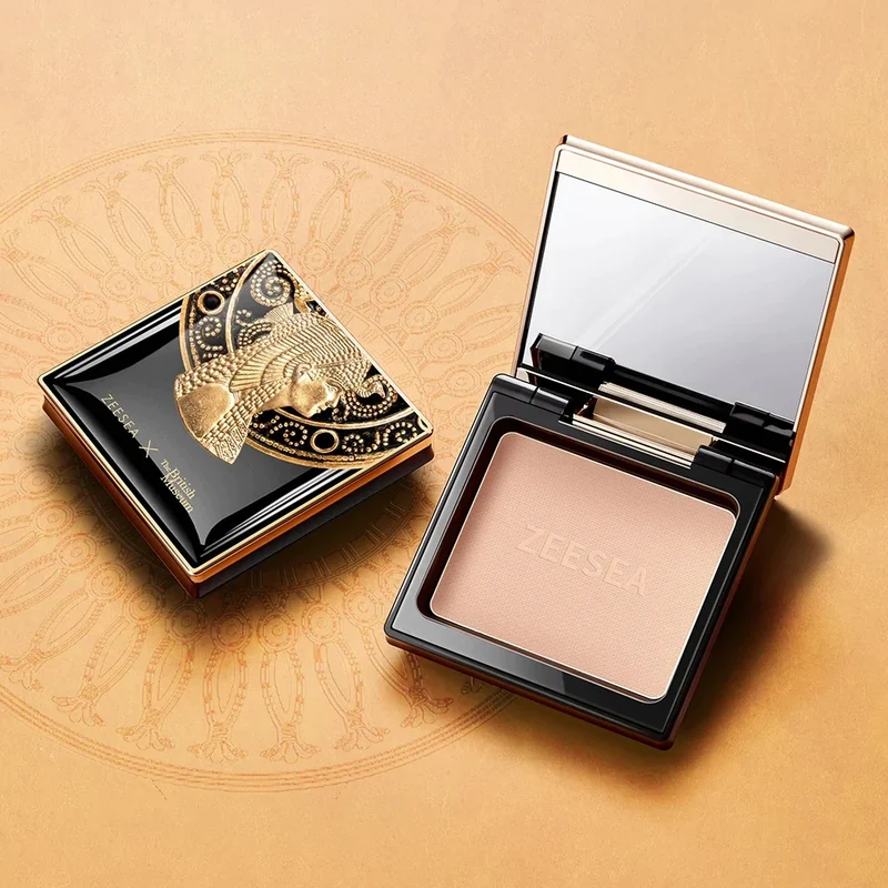 [Self-operated] ZEESEA Color Setting Magic Box Powder 8g, for oily skin mothers, matte finish, Egyptian Queen Plate, co-branded with the British Museum, setting powder, long-lasting concealer, oil control and moisturizing