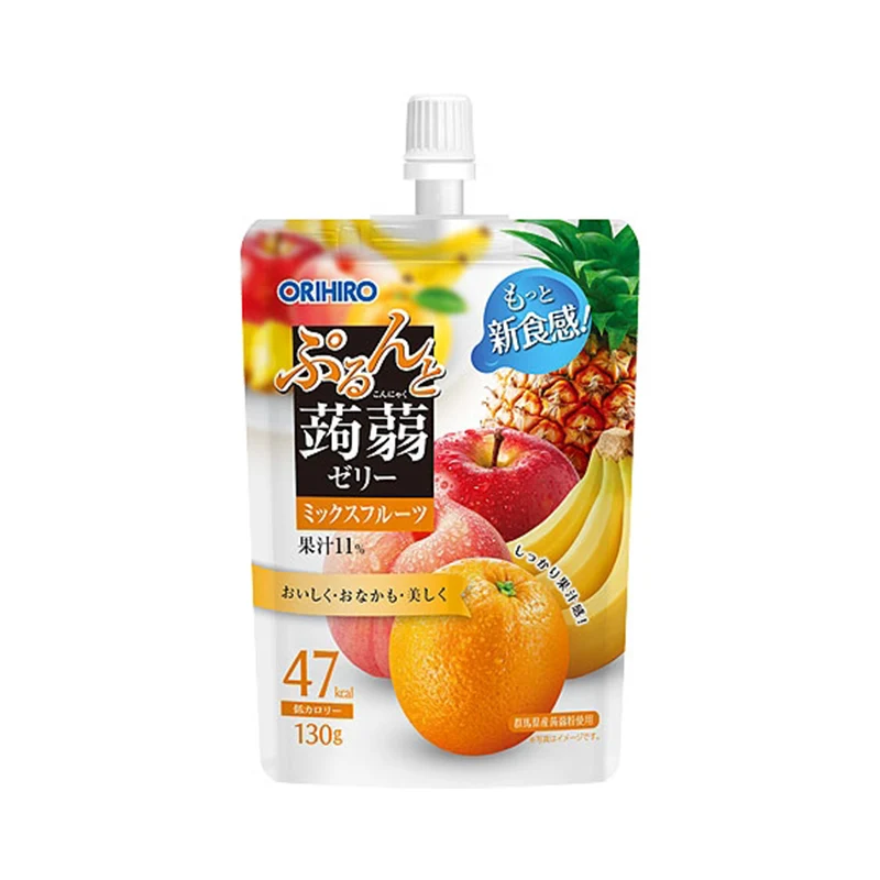 [Self-operated] Japan ORIHIRO 0 Calorie Konjac Jelly 130g Mixed Fruit Flavor
