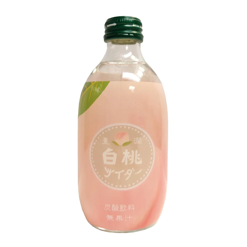 [Self-operated] Nippon Yumi soda, white peach flavor 300ml, fruit-flavored carbonated drink, high-looking internet celebrity soda