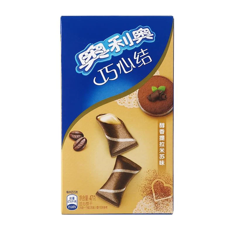 [Self-operated] Chinese Oreo Qiaoxinknot Mellow Tiramisu Flavor 47g Portable Casual Office Snacks Snacks