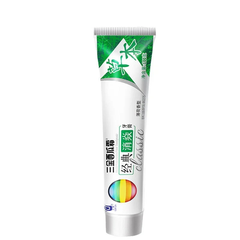 [Self-operated] China Sanjin Watermelon Frost Classic Xiaoyan Toothpaste 100g Mint Scent Fresh Breath Oral Cleansing