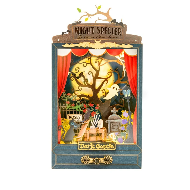 [Self-operated] China Robotime Rolife Ruolai Nanci Secret Garden Box Thorn Castle Single Pack DIY Handmade 3D Assembled Model Three-dimensional Puzzle Wooden Ornament Holiday Gift