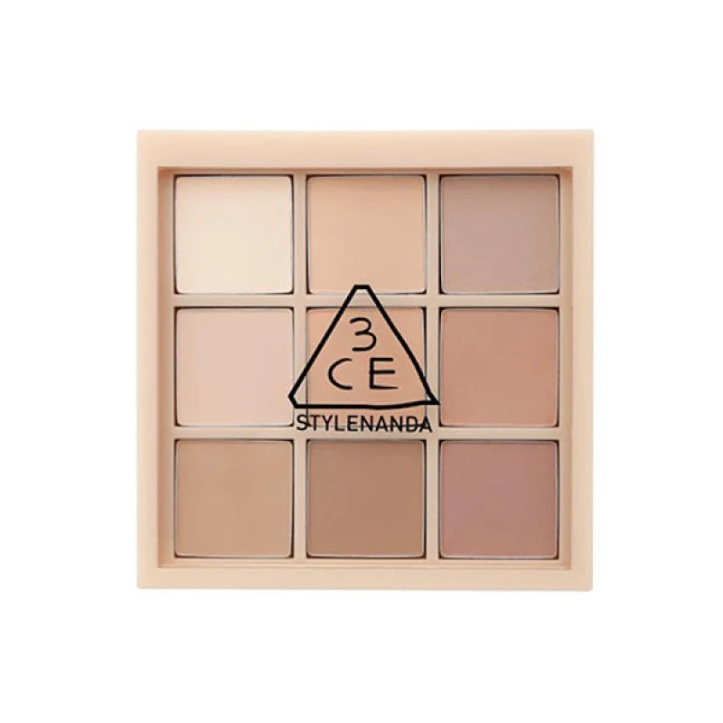 [Self-operated] South Korea 3CE Sanxi Jade MOOD RECIPE 9-color multi-functional eye shadow palette 8.5g DEAR NUDE milk tea tray