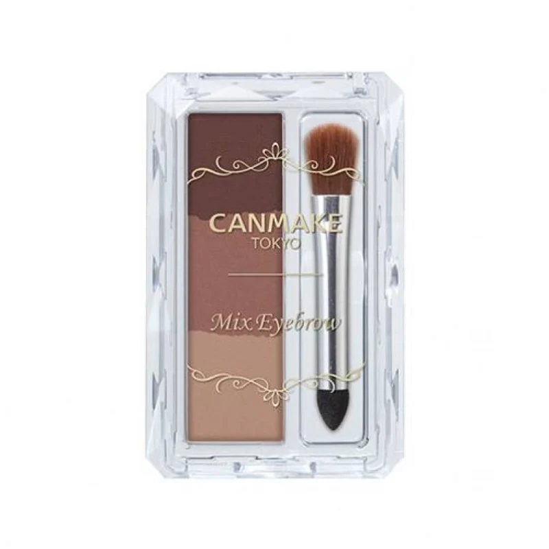 [Self-operated] Japanese CANMAKE Ida natural three-color three-dimensional eyebrow powder #07 matte purple coffee 2g can be used as nose shadow repair powder, long-lasting waterproof and sweat-proof