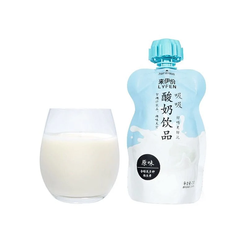 [Self-operated] China LYFEN Laiyifen sucking yogurt drink original flavor 100g nutritious breakfast room temperature yogurt drink