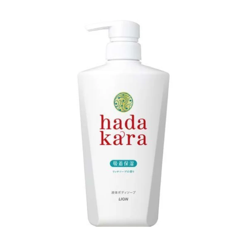[Self-operated] Japanese LION HADAKAR Shower Gel, Soap Fragrance 500ml, highly effective in moisturizing and nourishing the skin, lasting fragrance and mild