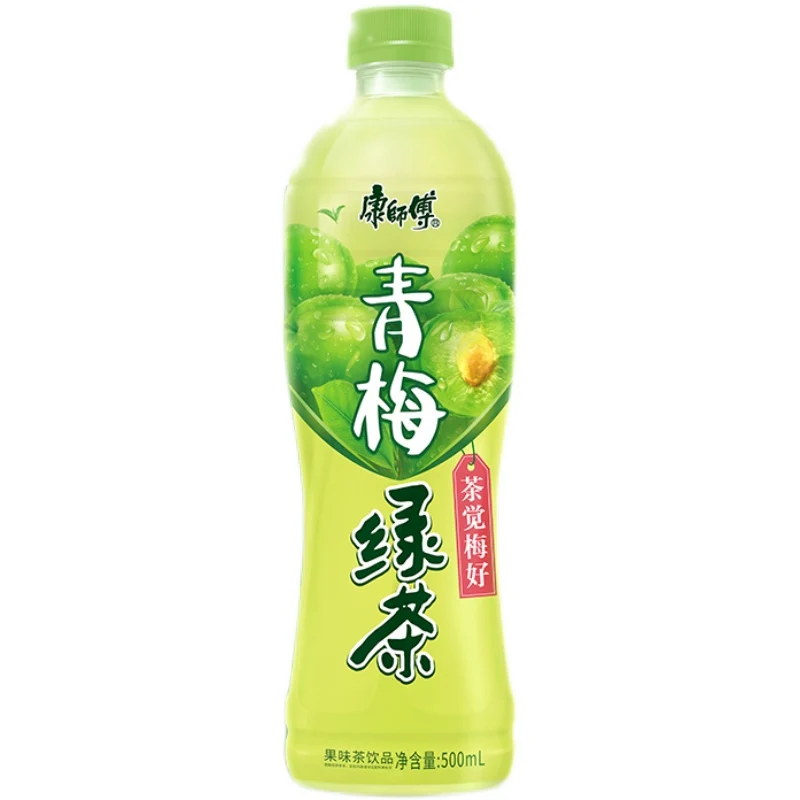 [Self-operated] Chinese MASTER KONG Green Plum Green Tea 500ml Green Plum Sweet and Sour Green Tea Glycol Tea Beverage