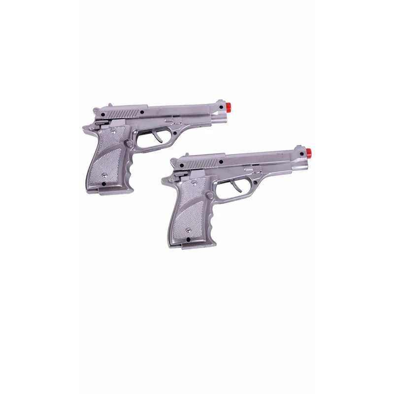 Silberne Pistolen mit Halftern