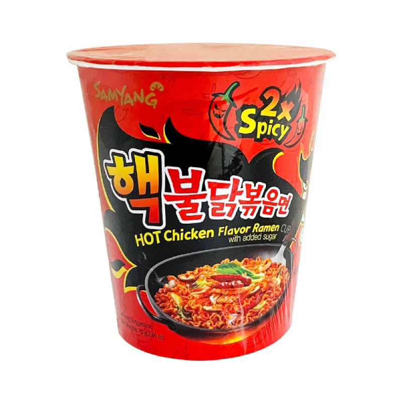 [Self-operated] Korean SAMYANG Double Spicy Chicken Flavor Noodles Bucket 70g Ramen Noodles Instant Noodles