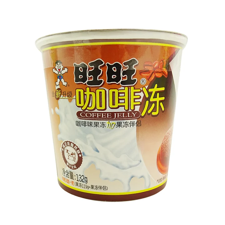 [Self-operated] China Want Want Wangzai Rock Jelly Coffee Jelly 132g Shake Jelly Sticky Powder Jelly Pudding Internet Celebrity Snacks with a smooth taste