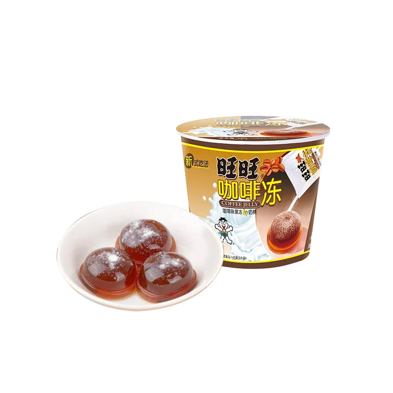 [Self-operated] China Want Want Wangzai Rock Jelly Coffee Jelly 132g Shake Jelly Sticky Powder Jelly Pudding Internet Celebrity Snacks with a smooth taste
